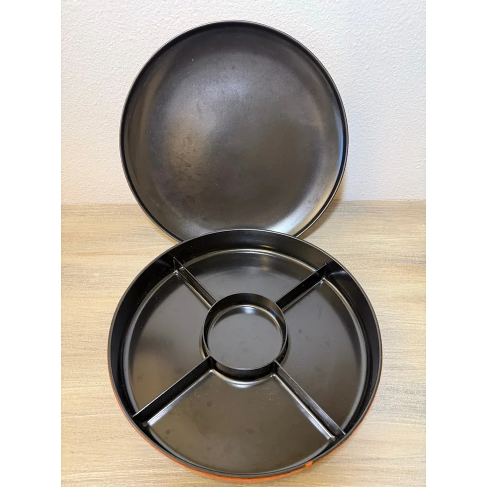 Vintage Japanese Bento Box/Trinket Box/Sewing Box 10.5 in. Diameter